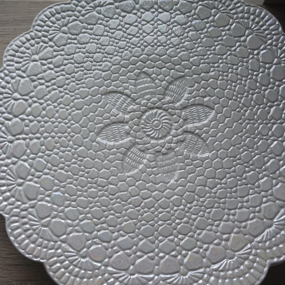 🌷 Bath & Bodyworks Large Ceramic Serving Plate / Platter - Picture 7 of 11